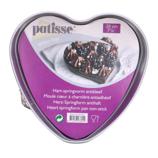 Load image into Gallery viewer, Patisse silver-top hart springvorm 20cm