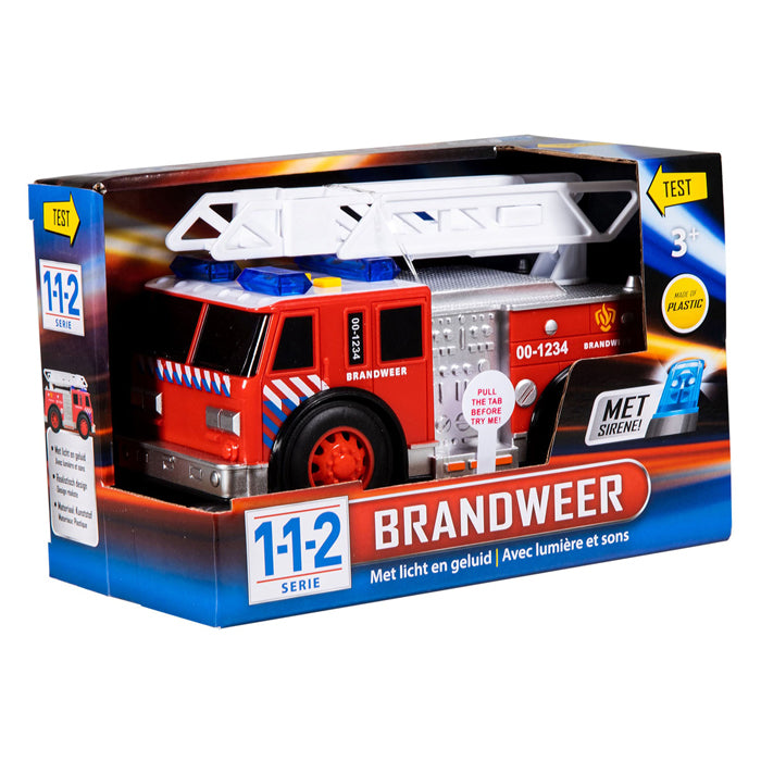 Load image into Gallery viewer, City 112 rescue racers brandweer met licht en geluid