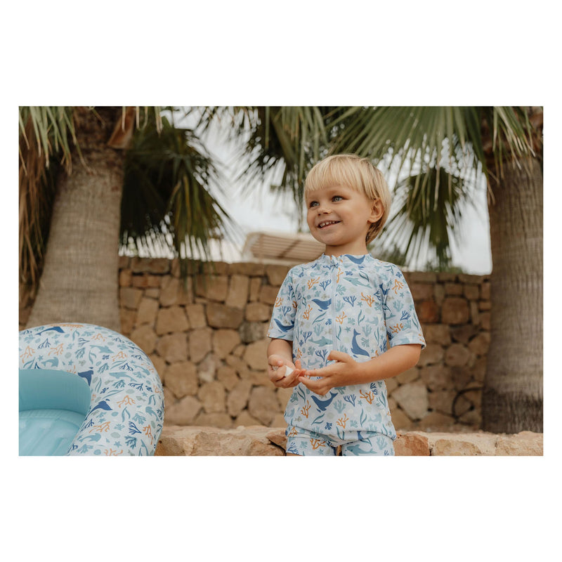 Load image into Gallery viewer, Little dutch ocean dreams opblaasboot 100x67 cm blauw