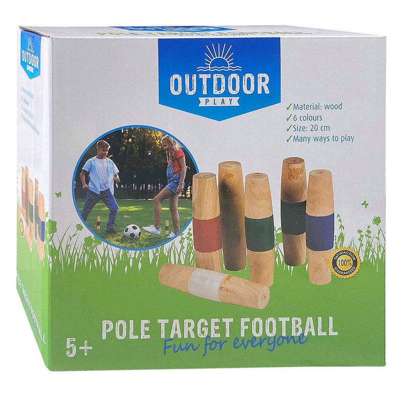 Load image into Gallery viewer, Outdoor play houten paaltjes voetbal