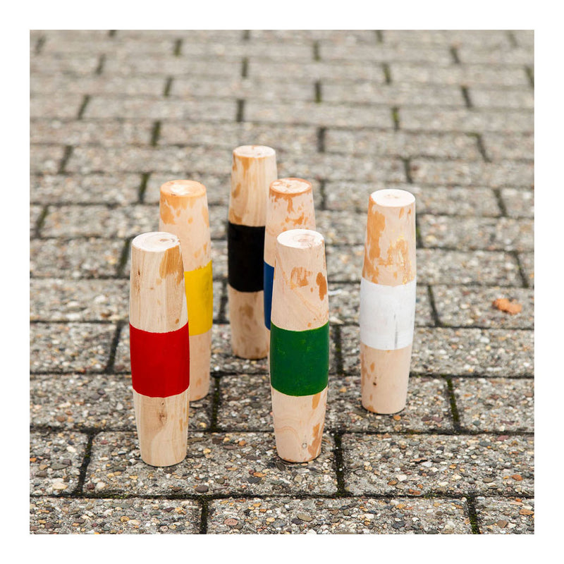 Load image into Gallery viewer, Outdoor play houten paaltjes voetbal