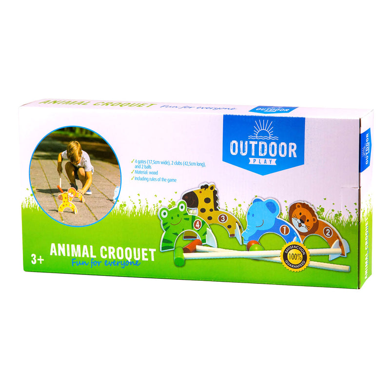 Load image into Gallery viewer, Outdoor play houten dieren croquet