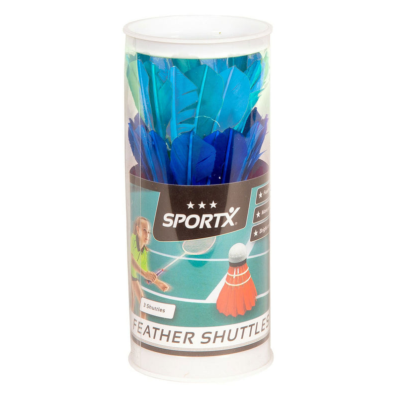 Load image into Gallery viewer, Sportx shuttle veren gekleurd in koker, 3st.