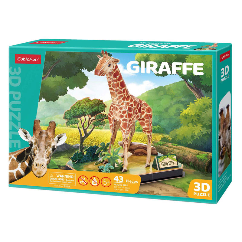 Load image into Gallery viewer, Cubic fun 3d puzzel giraffe
