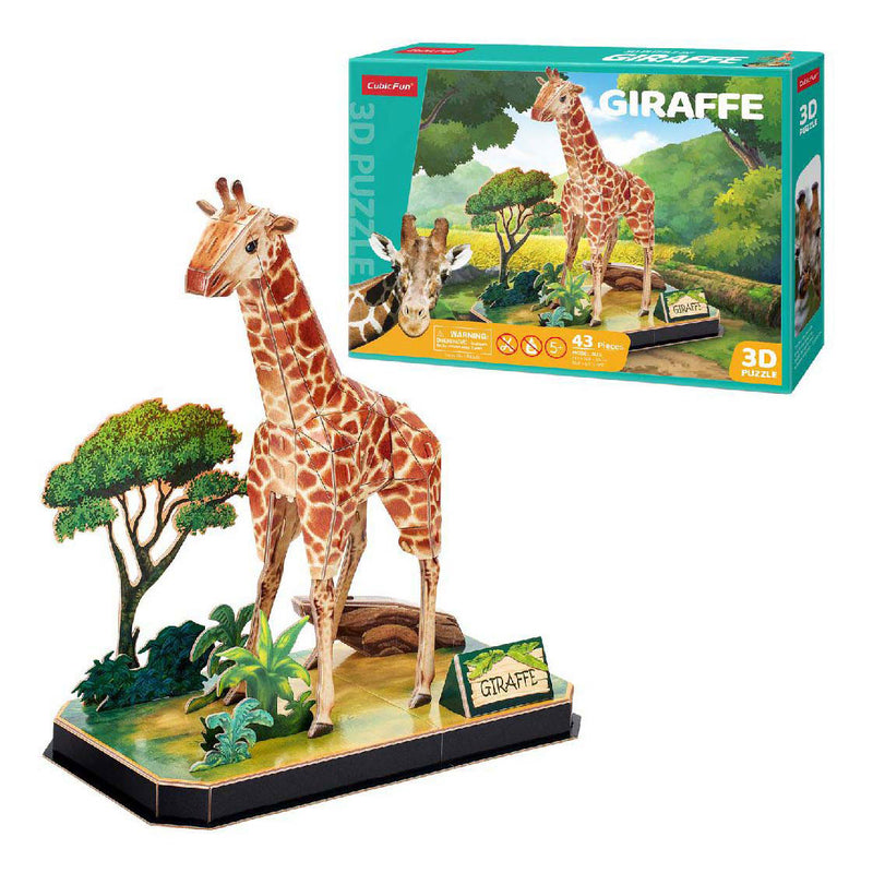 Load image into Gallery viewer, Cubic fun 3d puzzel giraffe