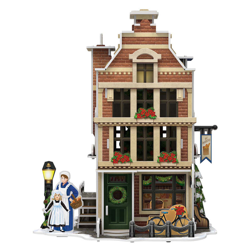 Load image into Gallery viewer, Cubic fun 3d puzzel hollanse bakkerij met led verlichting - 65st.