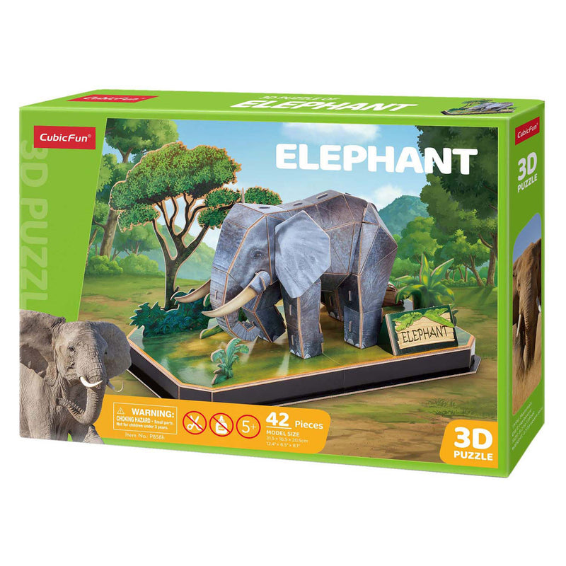 Load image into Gallery viewer, Cubic fun 3d puzzel olifant - 42 stukjes - geschikt voor kinderen vanaf 8 jaar