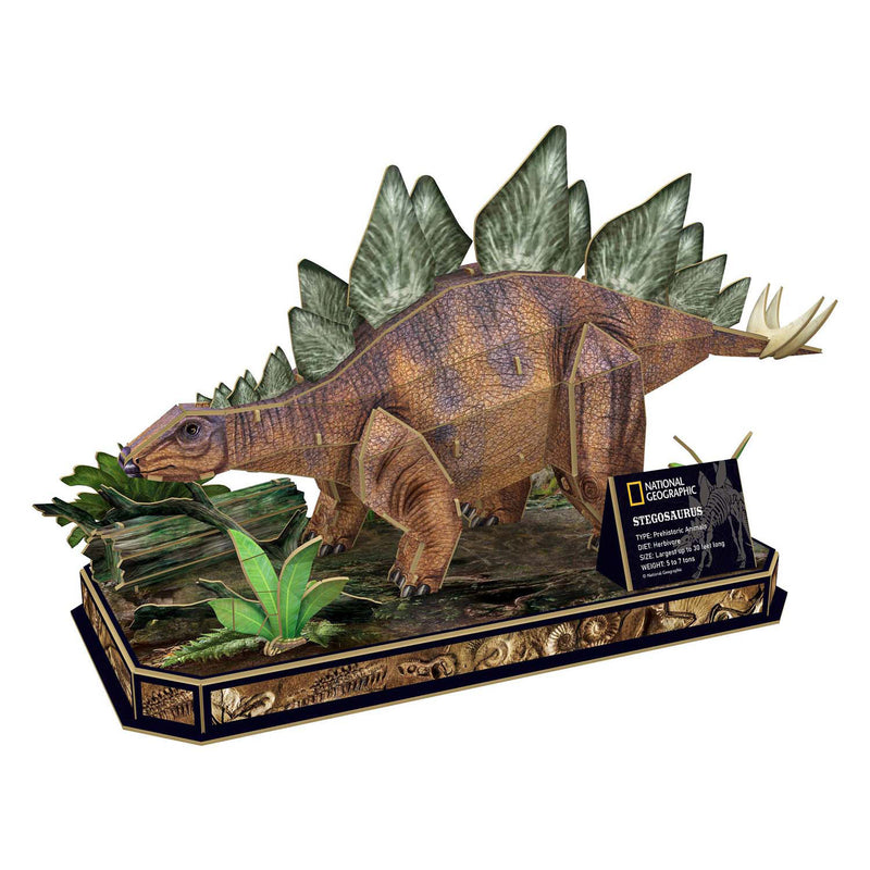 Load image into Gallery viewer, Cubic fun 3d puzzel national geographic stegosaurus