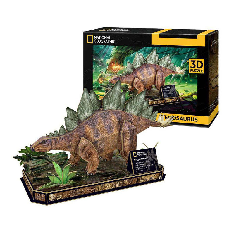 Load image into Gallery viewer, National geographic 3d puzzel stegosaurus