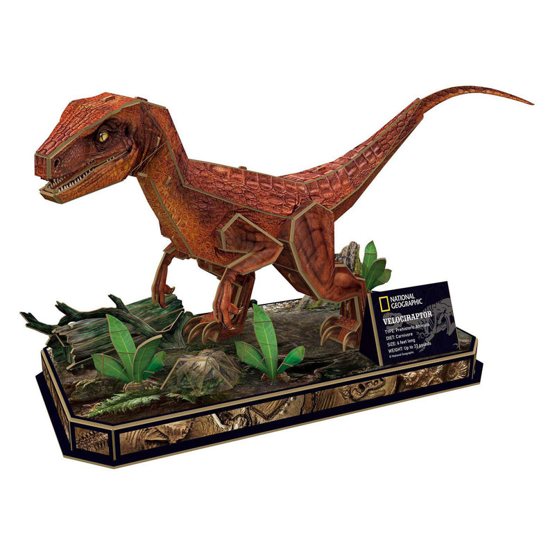 Load image into Gallery viewer, Cubic fun 3d puzzel national geographic velociraptor