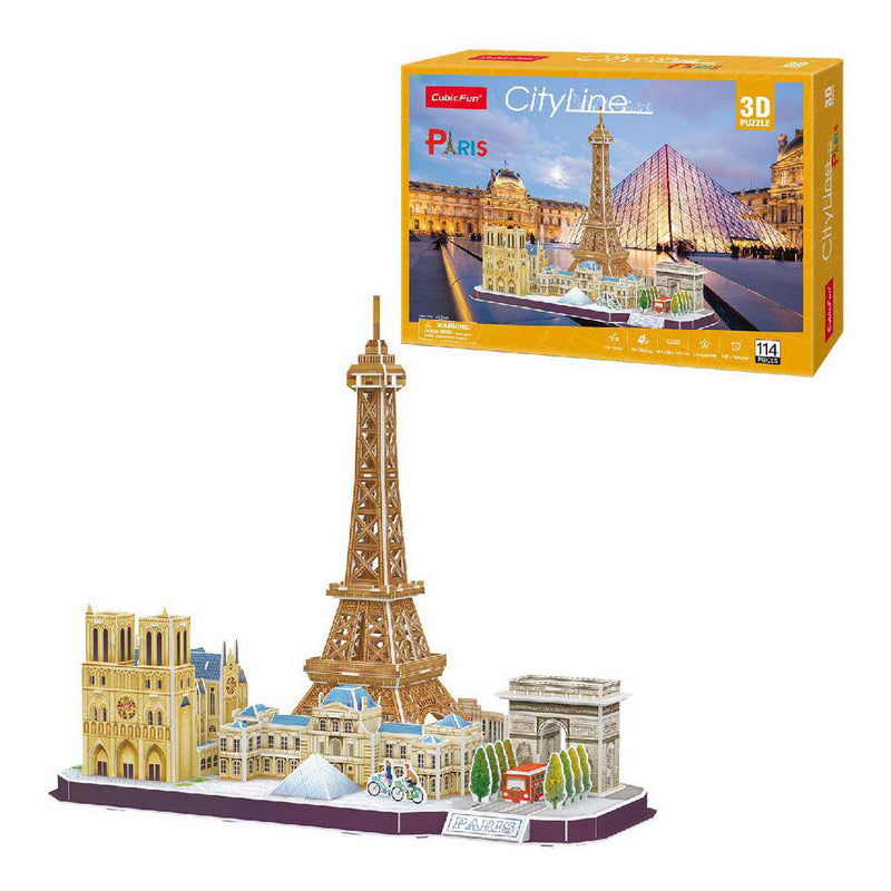 Load image into Gallery viewer, Cubic fun 3d puzzel city line parijs
