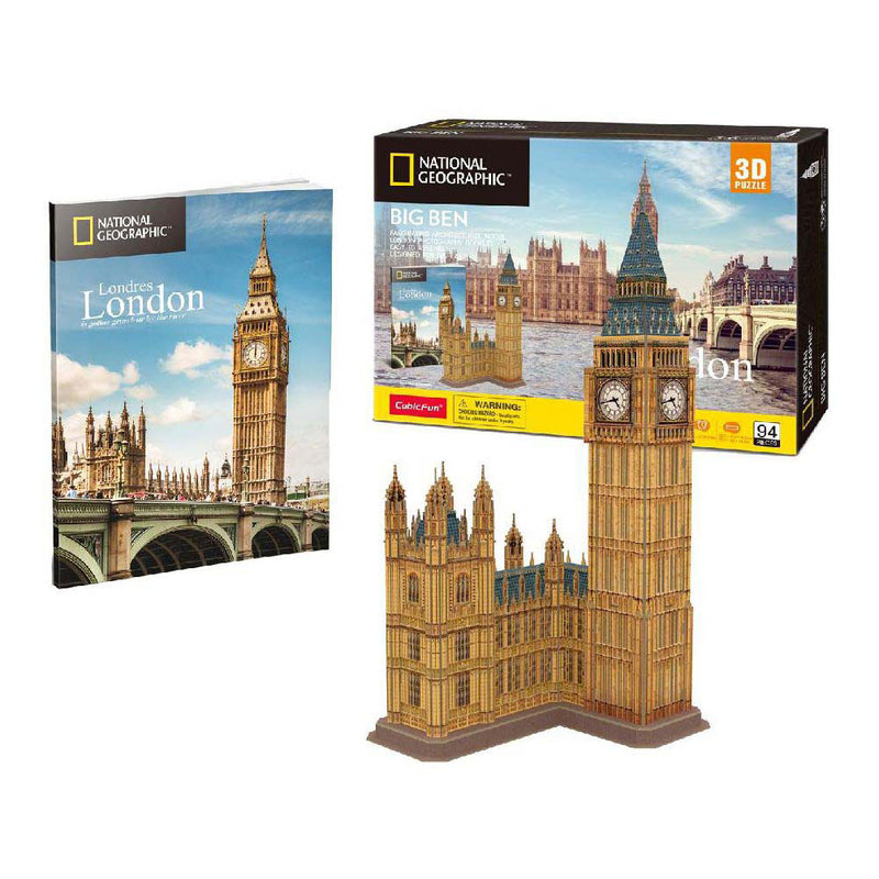 Load image into Gallery viewer, Cubic fun 3d puzzel national geographic big ben
