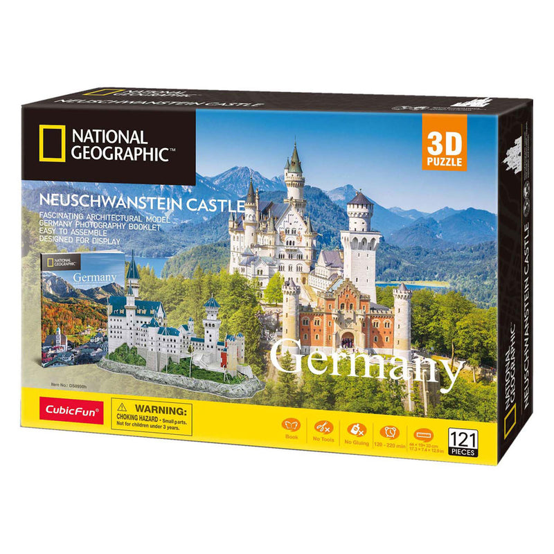 Load image into Gallery viewer, Cubic fun 3d puzzel national geographic neuschwanstein kasteel