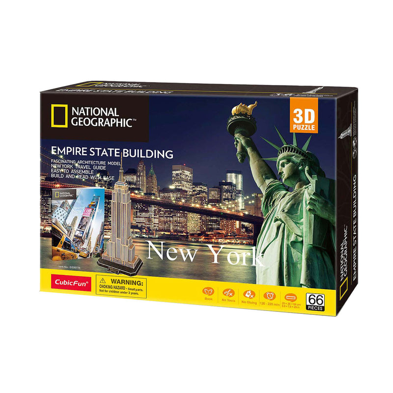 Load image into Gallery viewer, Cubic fun 3d puzzel national geographic empire state building