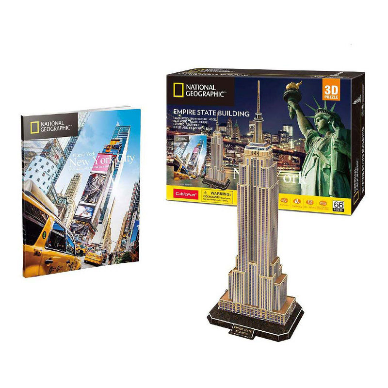 Load image into Gallery viewer, Cubic fun 3d puzzel national geographic empire state building