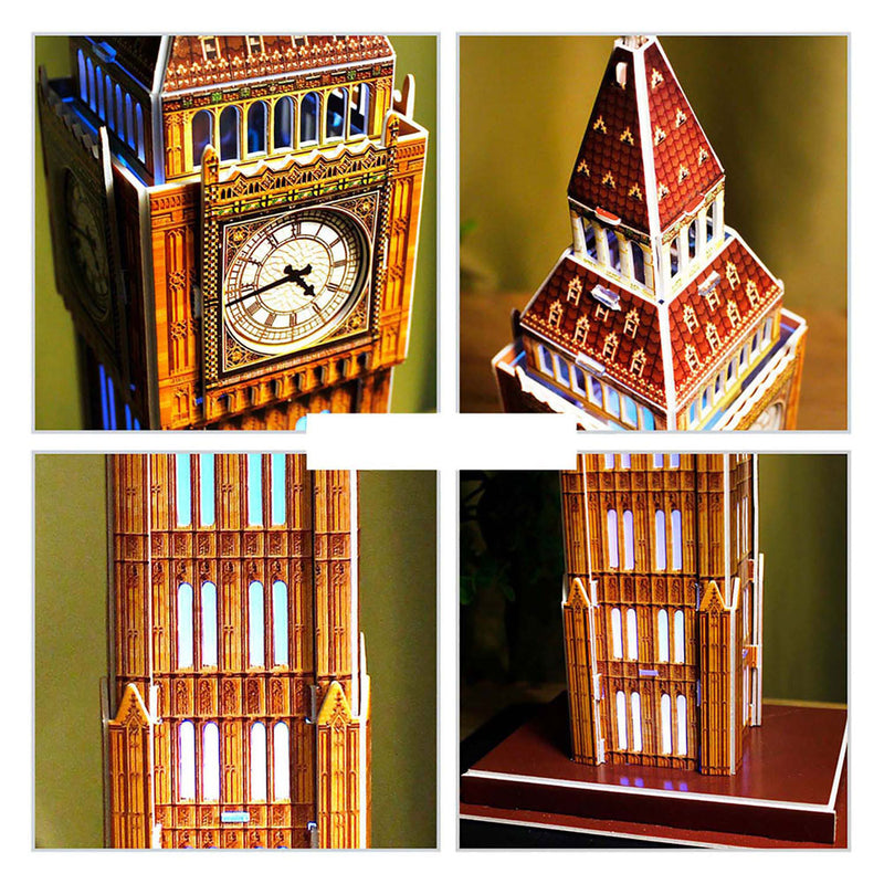 Load image into Gallery viewer, Cubic fun 3d puzzel big ben met led verlichting