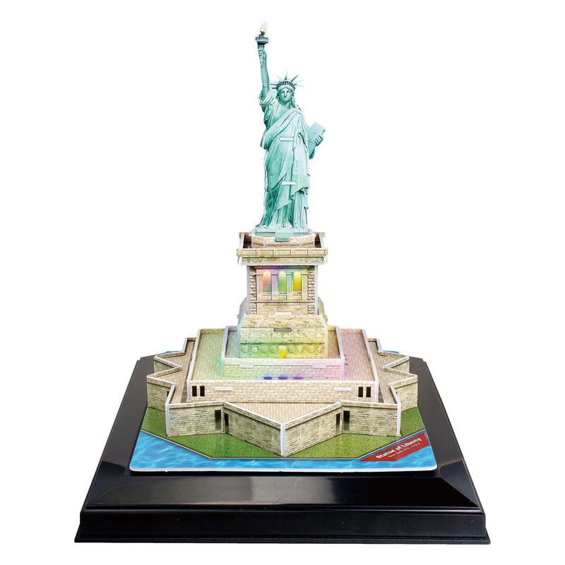 Load image into Gallery viewer, Cubic fun 3d puzzel vrijheidsbeeld met led verlichting