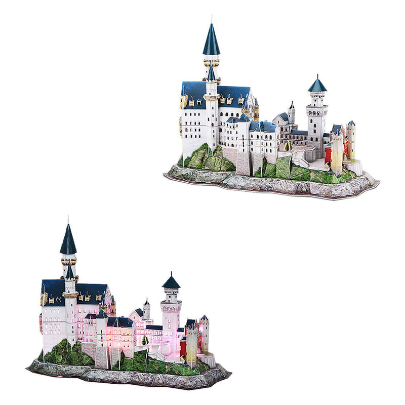 Load image into Gallery viewer, Cubic fun 3d-puzzel neuschwanstein castle - met led-verlichting - 128 stukjes