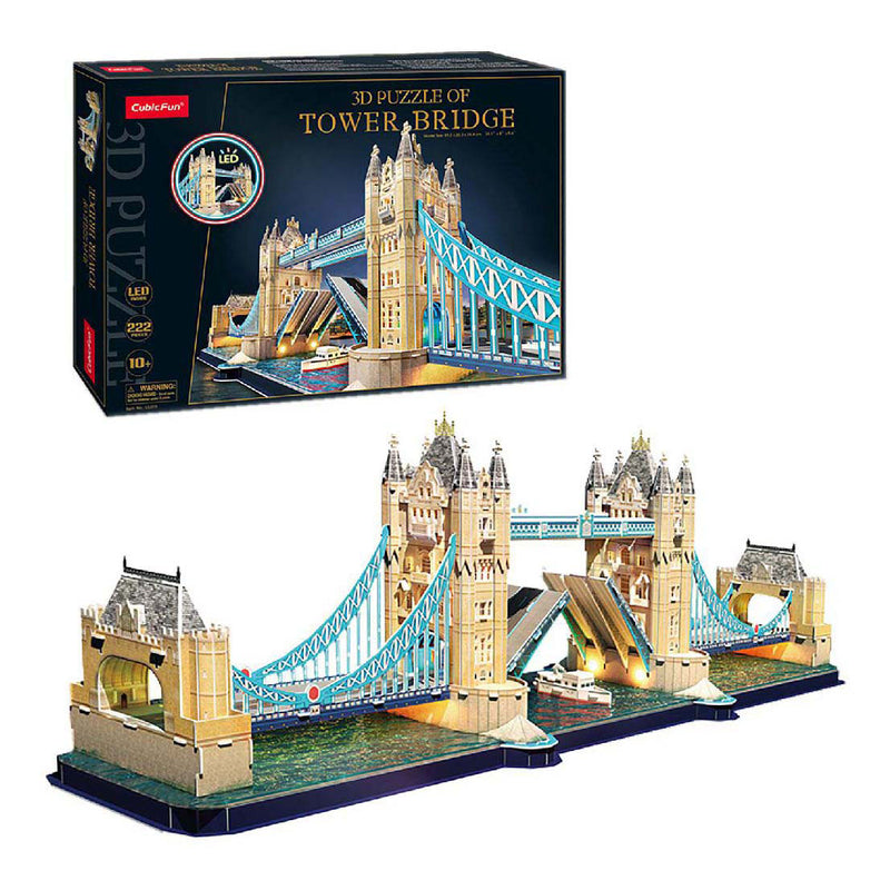 Load image into Gallery viewer, Cubic fun 3d-puzzel tower bridge - met led-verlichting - vanaf 10 jaar