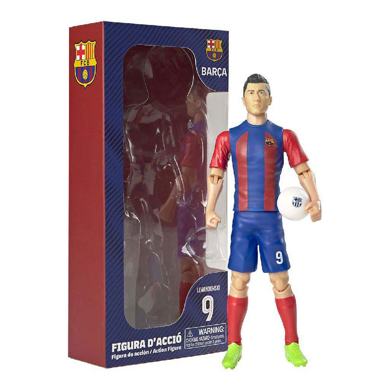 Load image into Gallery viewer, Van der meulen voetbalfiguur fc barcelona robert lewandowski, 20cm