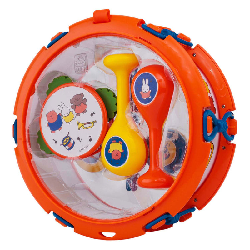 Load image into Gallery viewer, Rubo toys nijntje muziekset - tamboerijn - trommel - klappertjes - sambaballen - speelgoedinstrumenten