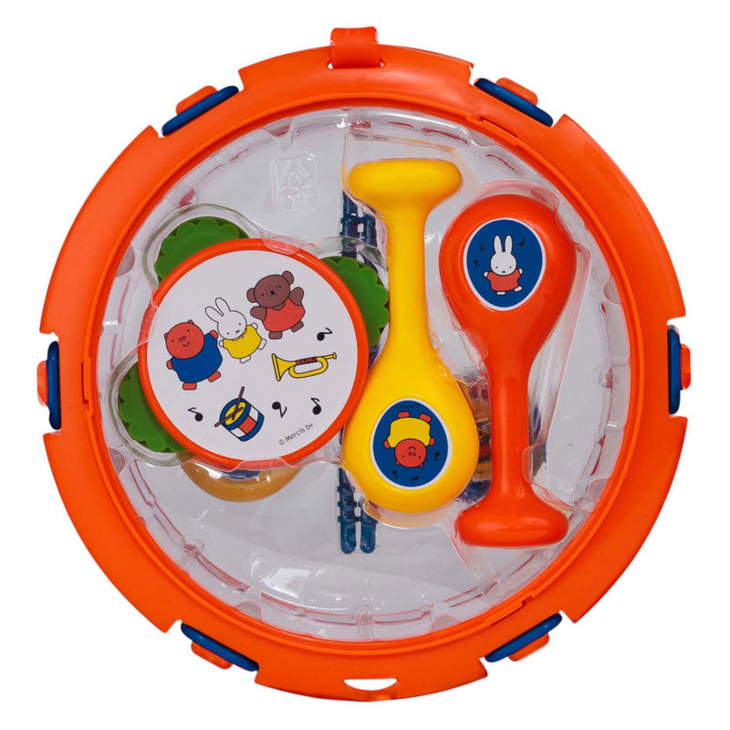 Load image into Gallery viewer, Rubo toys nijntje muziekset - tamboerijn - trommel - klappertjes - sambaballen - speelgoedinstrumenten
