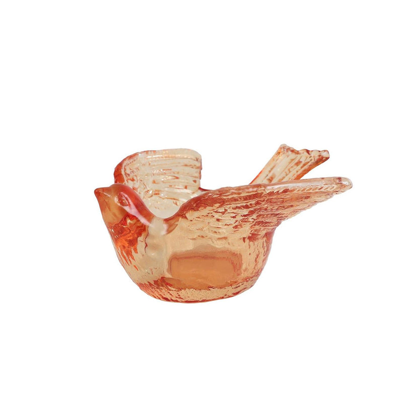 Afbeelding laden in galerijviewer, Theelichthouder bird ass kleur glas 13,5x11,5x6cm