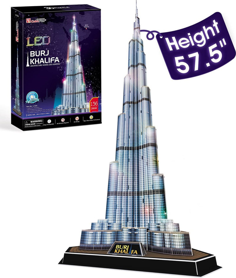 Load image into Gallery viewer, Cubic fun 3d-puzzel burj khalifa led (2010327)