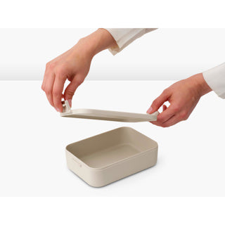 Load image into Gallery viewer, Brabantia make en take lunchbox medium soft beige | 2 stuks