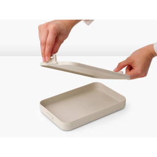 Load image into Gallery viewer, Brabantia make en take lunchbox plat soft beige | 2 stuks