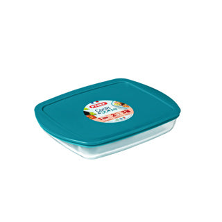 Load image into Gallery viewer, Pyrex - cook store schaal rechthoek met deksel 1,6 liter - glas - transparant