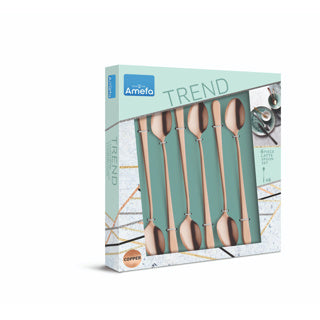 Load image into Gallery viewer, Amefa latte lepels copper 6 stuks