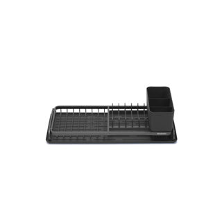 Load image into Gallery viewer, Brabantia sinkside afdruiprek compact - met bestekhouder - dark grey