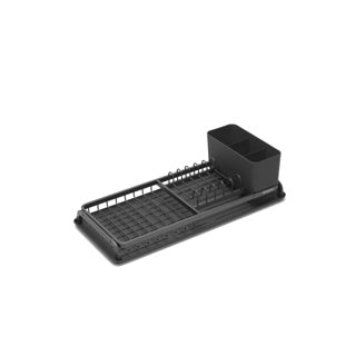 Load image into Gallery viewer, Brabantia sinkside afdruiprek compact - met bestekhouder - dark grey