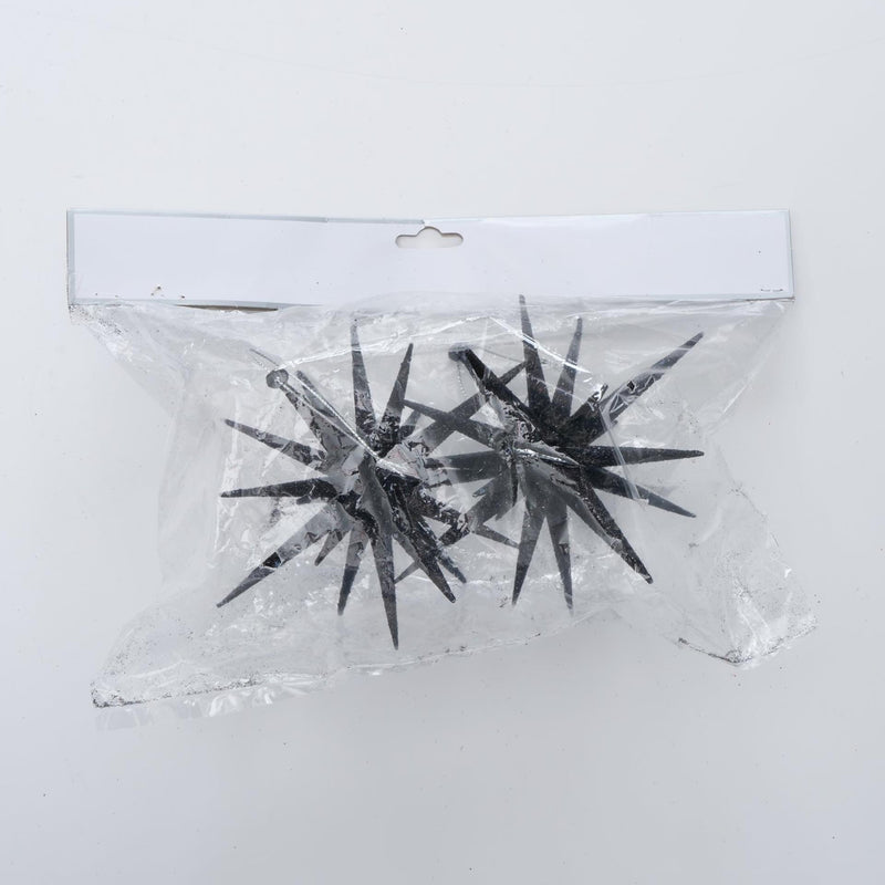 Afbeelding laden in galerijviewer, Boltze home deco hanger ster h15cm zwart 2-delig