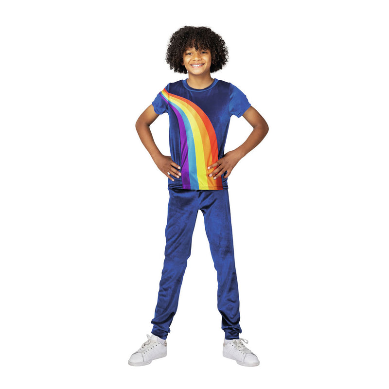 Load image into Gallery viewer, K3 verkleedkleding - verkleedpak regenboog blauw 3 5 jaar - maat 116