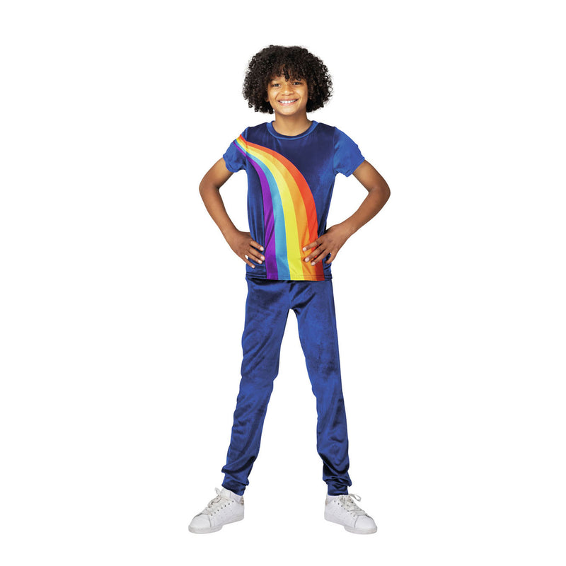 Load image into Gallery viewer, K3 verkleedkleding - verkleedpak regenboog blauw 6 8 jaar - maat 134