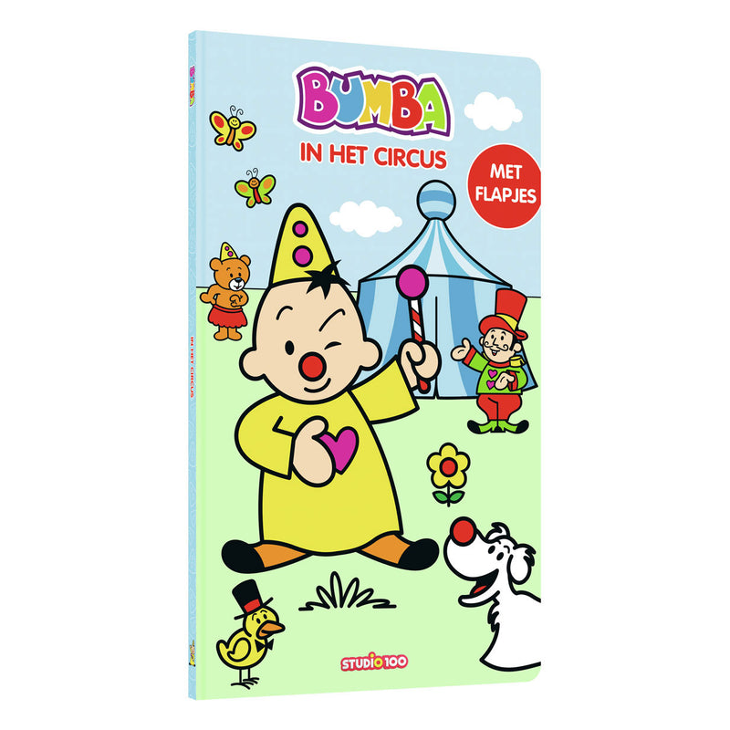 Load image into Gallery viewer, Studio 100 bumba kartonboek met flapjes - in het circus