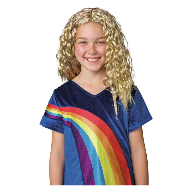 Load image into Gallery viewer, K3 verkleedaccessoire - pruik julia - met glitter extensions en speld