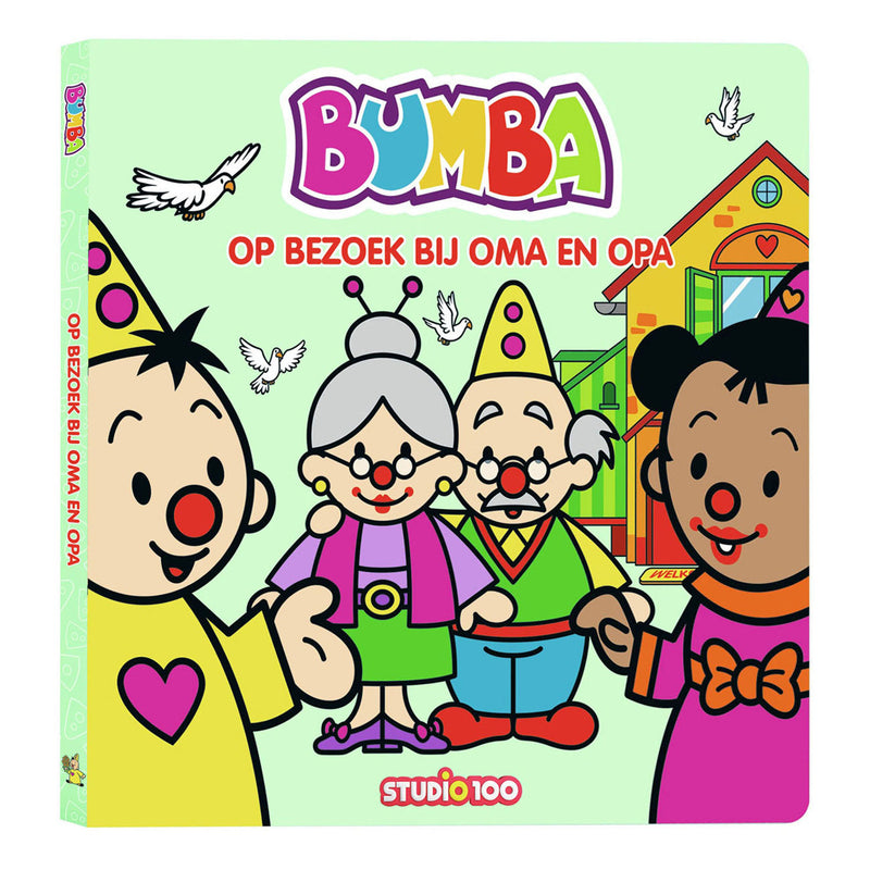Load image into Gallery viewer, Studio 100 bumba kartonboek - op bezoek bij oma en opa