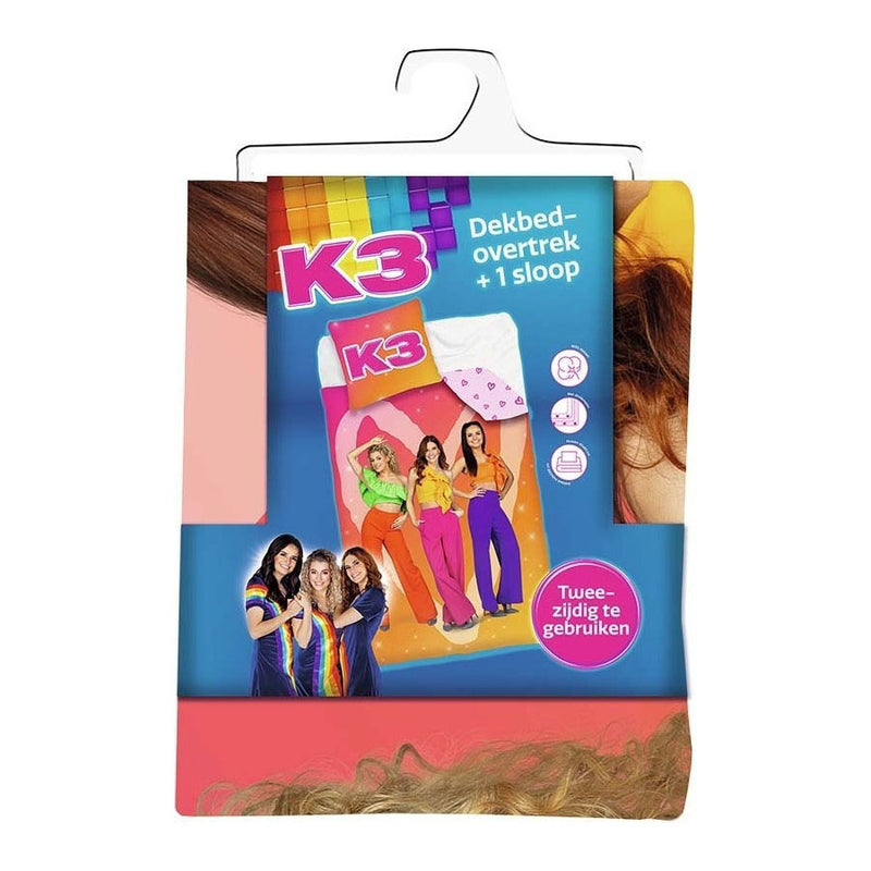 Load image into Gallery viewer, Studio 100 k3 1-persoons dekbedovertek - alle kleuren 140x200cm