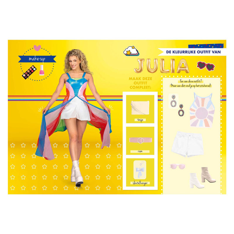 Load image into Gallery viewer, K3 stickerboek - outfit stickerboek - met meer dan 70 stickers