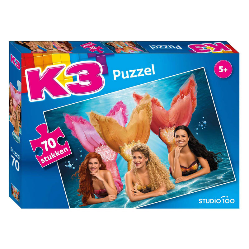 Load image into Gallery viewer, K3 legpuzzel - lied van de zeemeermin, 70st.