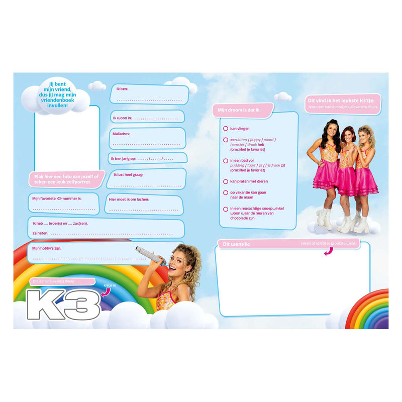 Load image into Gallery viewer, K3 vriendenboek - lied van de zeemeermin