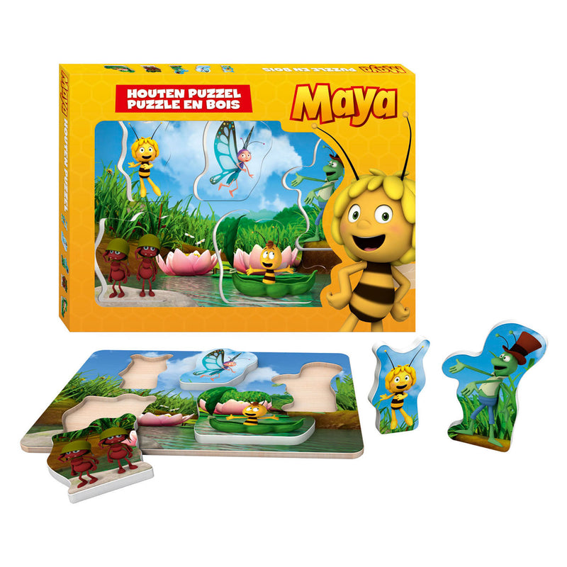 Load image into Gallery viewer, Studio 100 maya houten puzzel met dikke stukken - formaat a4