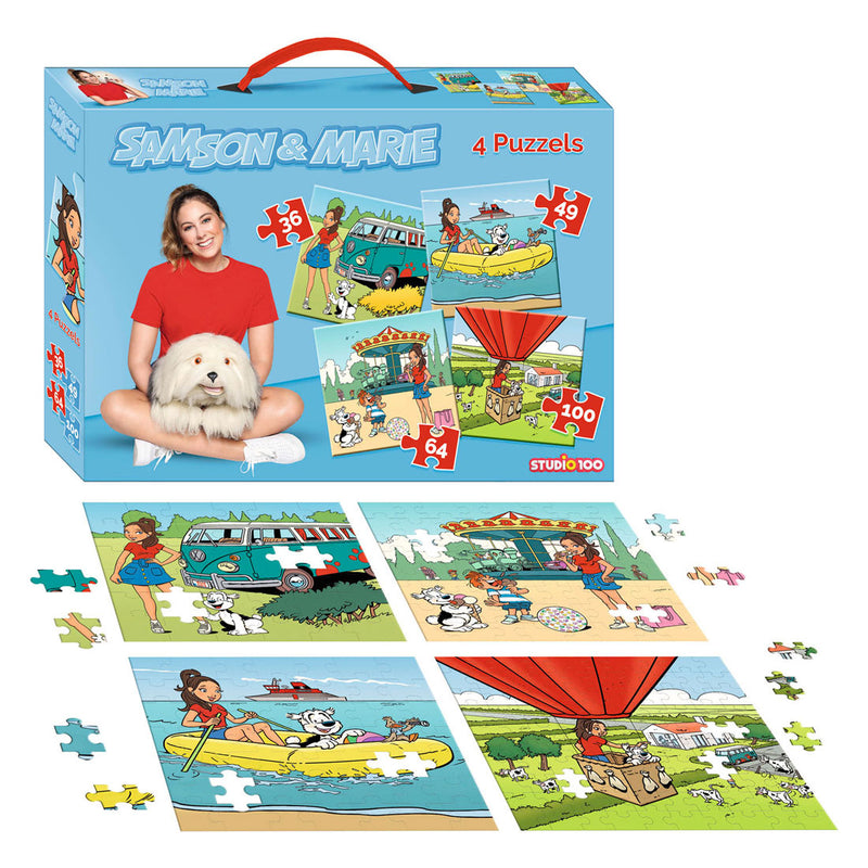 Load image into Gallery viewer, Samson marie puzzel - 4 in 1 puzzel - 36 49 64 100 stukjes