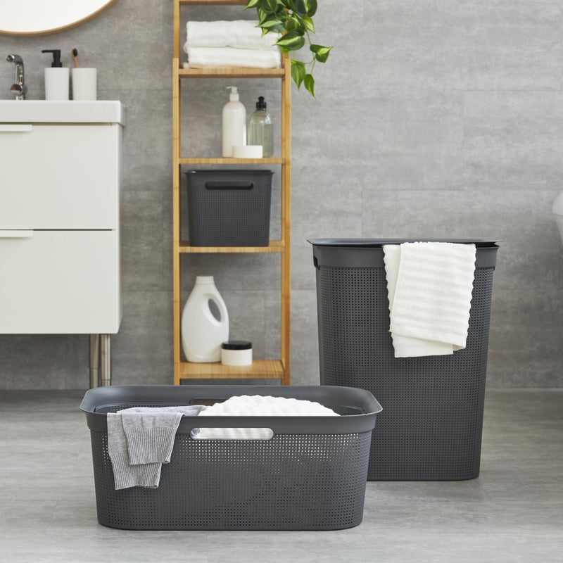 Load image into Gallery viewer, Rotho wasverzamelaar brisen 50l antraciet