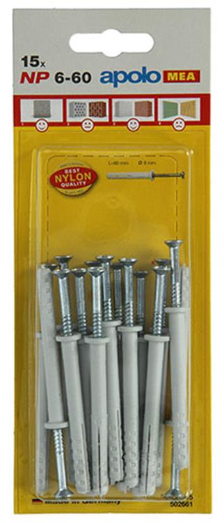 Load image into Gallery viewer, Celo 1015392 - 15 nylon nagelpluggen np 502661 6x60mm | 5 stuks