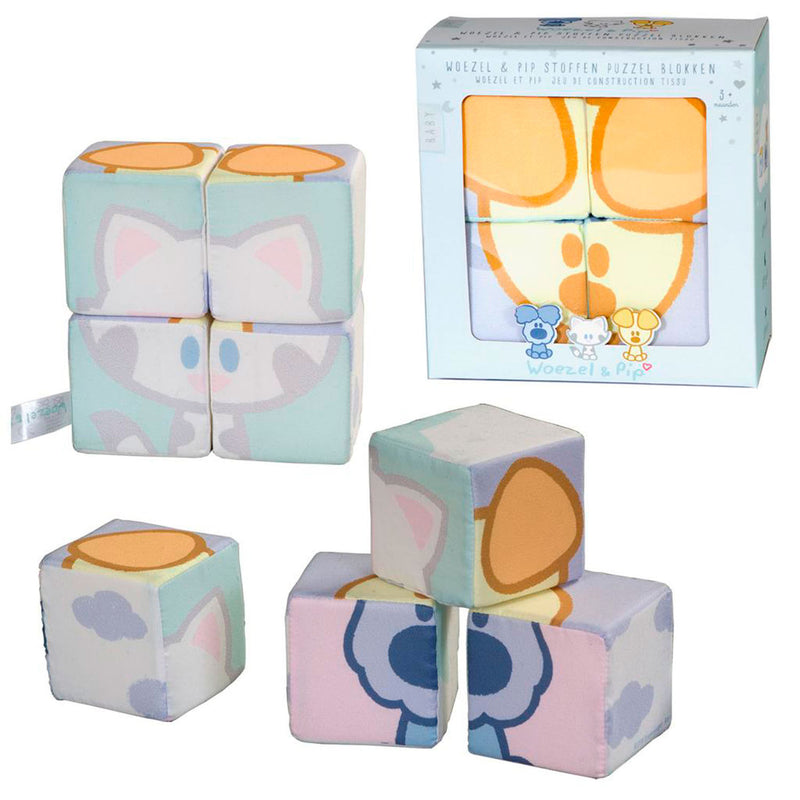Load image into Gallery viewer, Rubo Toys Blokkenpuzzel en Pip junior 75 cm textiel