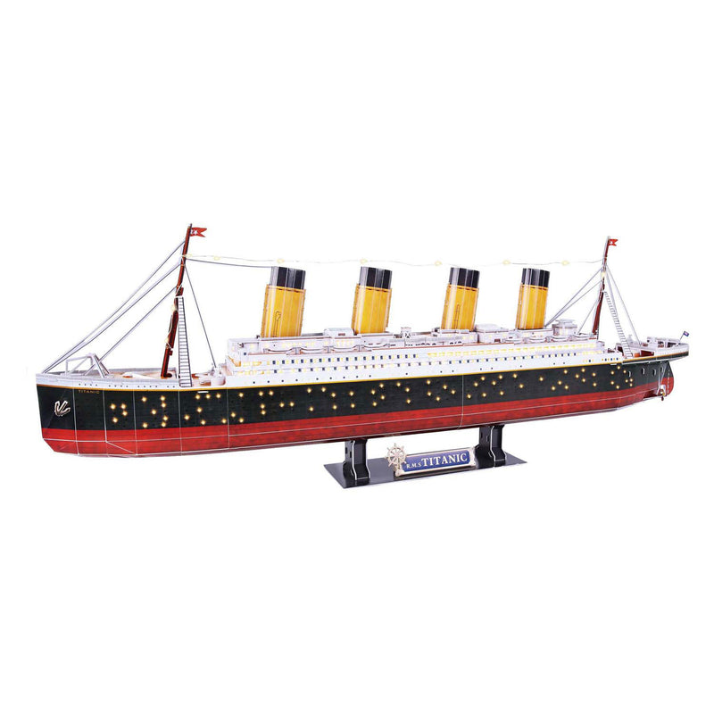 Load image into Gallery viewer, Cubic fun 3d puzzel titanic met led verlichting - 266st.